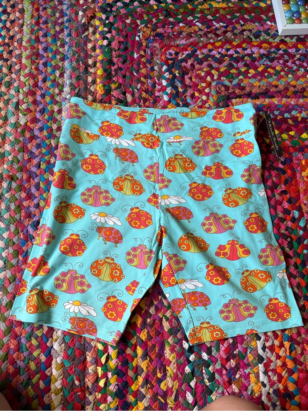 MODCLOTH LADY BUG BIKER SHORTS